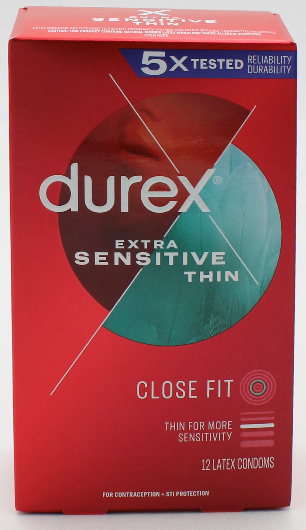 DUREX 12 PACK CONDOMS EXTRA SENSITIVE CLOSE FIT EXP 4/2027