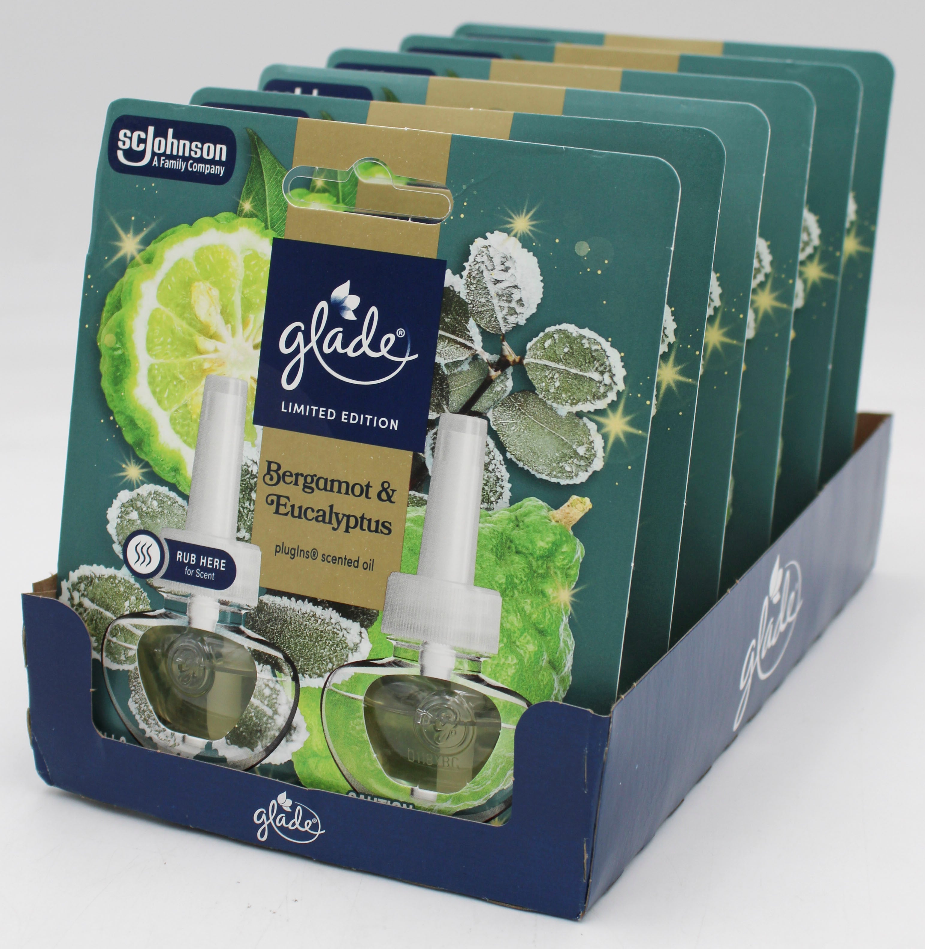 Glade PlugIns Scented Oil Bergamot & Eucalyptus 2 x 0.67oz