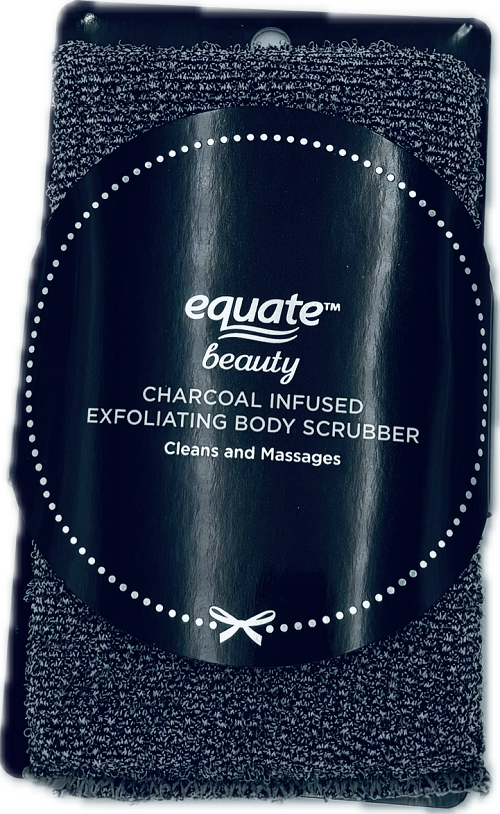 EQUATE CHARCOAL INFUSED EXFOLIATING BODY SCRUBBER