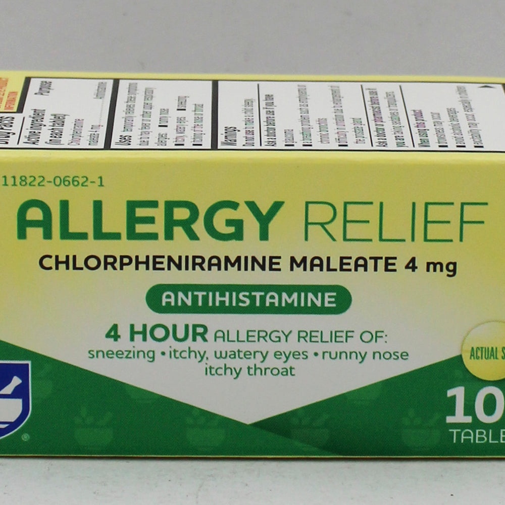 RITE AID 4HR ALLERGY RELIEF TABLETS 100ct EXP 11/15/2027