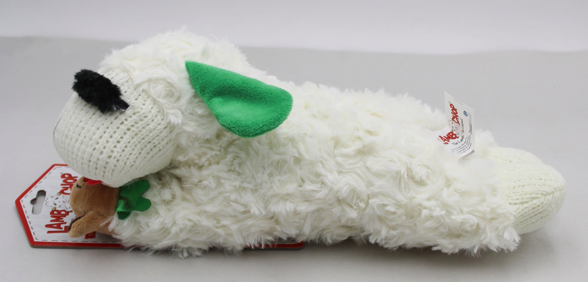 MULTIPET LAMBCHOP REINDEER W/SLIPPERS DOG TOY 10.5"