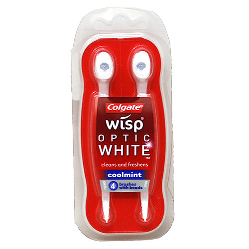 COLGATE WISP OPTIC WHTE MINI BRUSH 4CT(6/23)NI