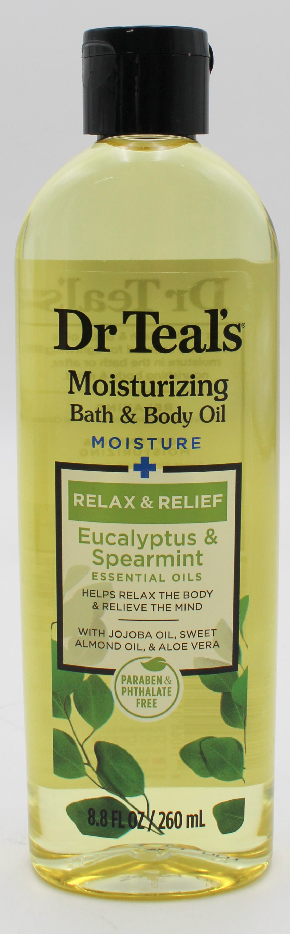 SP DR TEAL'S MOISTURIZING BATH & BODY OIL 8.8oz EUCALYPTUS & SPEARMINT NI