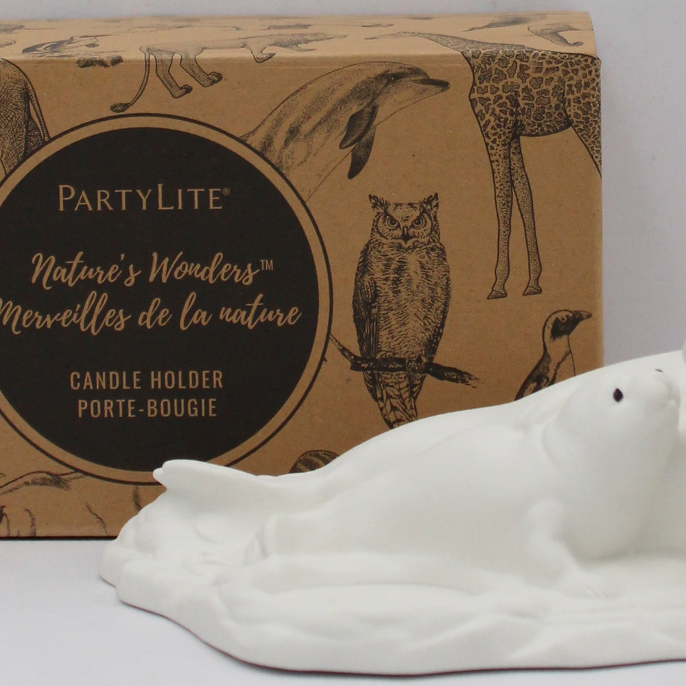 PARTYLITE ARCTIC LOVE TEALIGHT HOLDER 7"x 5"