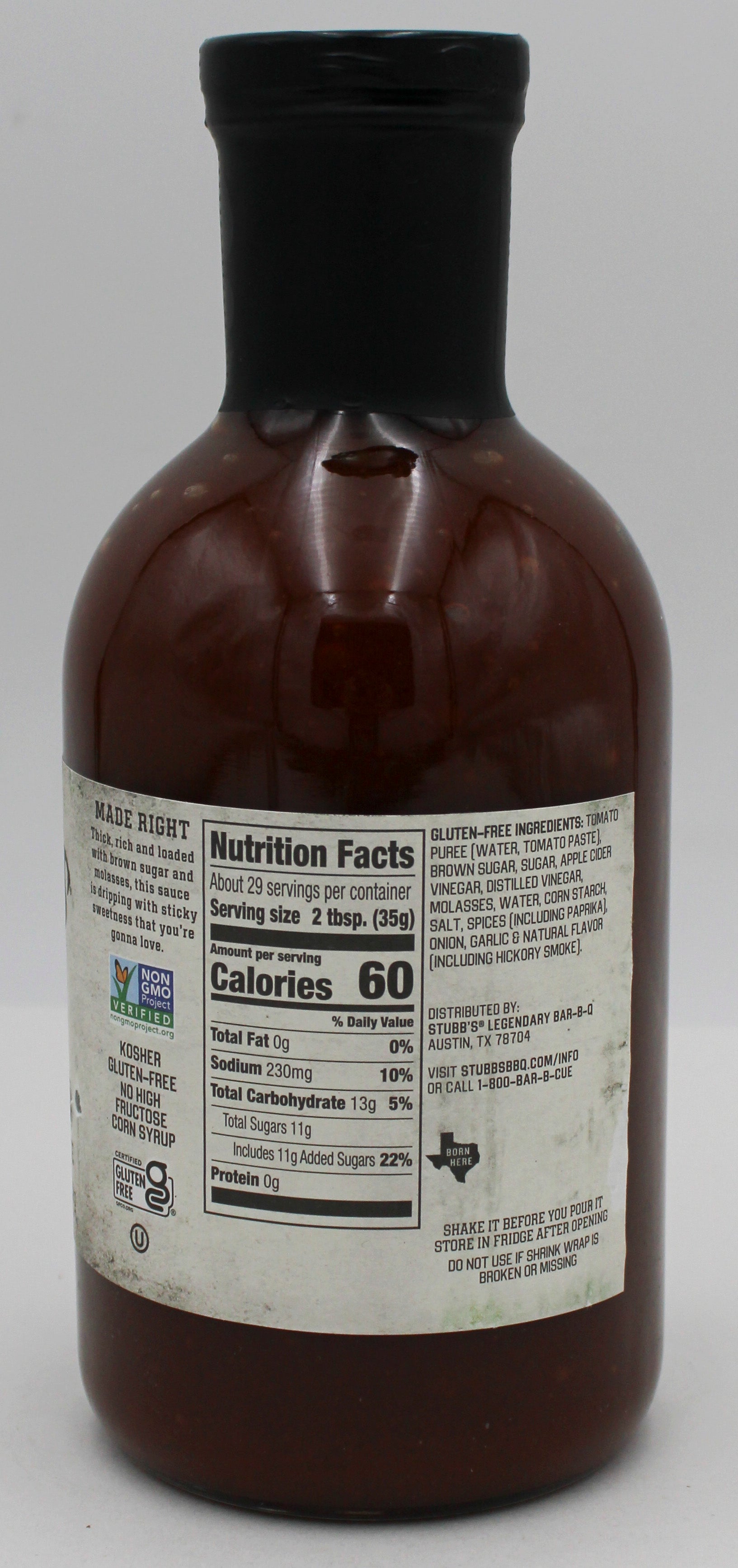 STUBBS STICKY SWEET BBQ SAUCE 36 Oz BB 3/5/27