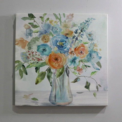 SPRING BOUQUET CANVAS PRINT 26"L x 26"H