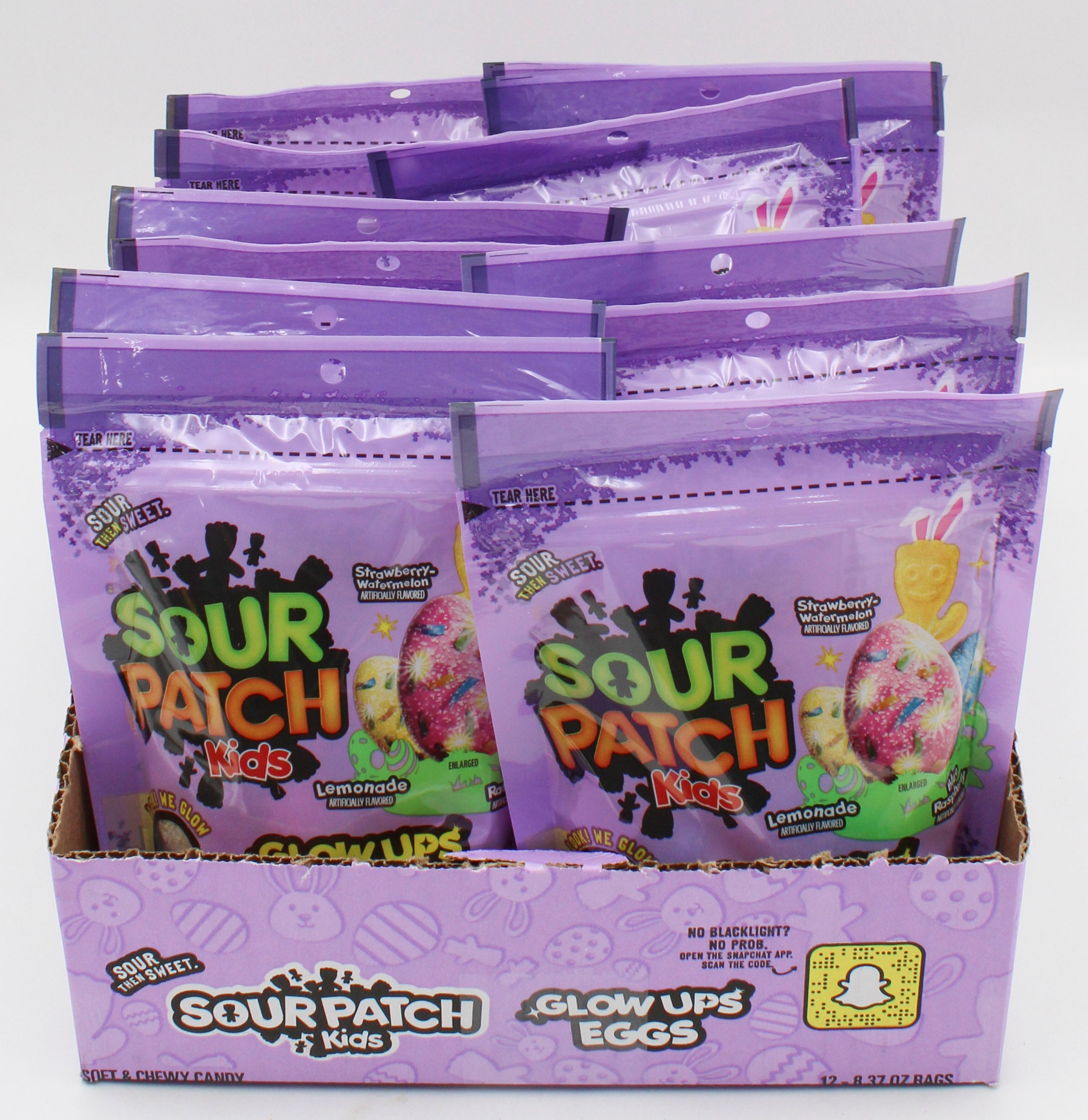 SOUR PATCH KIDS GLOWUPS EGGS 8.37 Oz BB 10/11/26