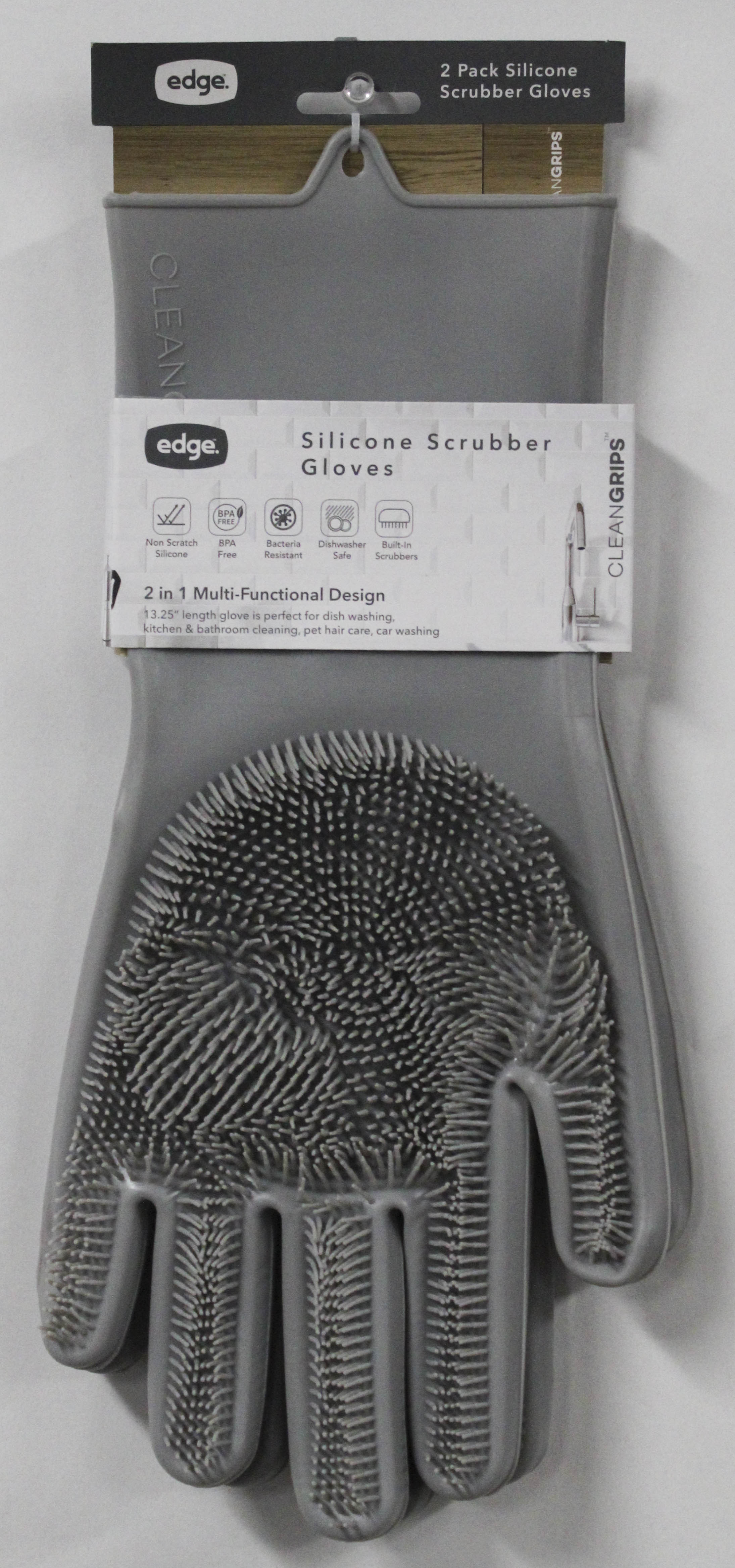 SILICONE SCRUBBER CLEANING GLOVE SET
