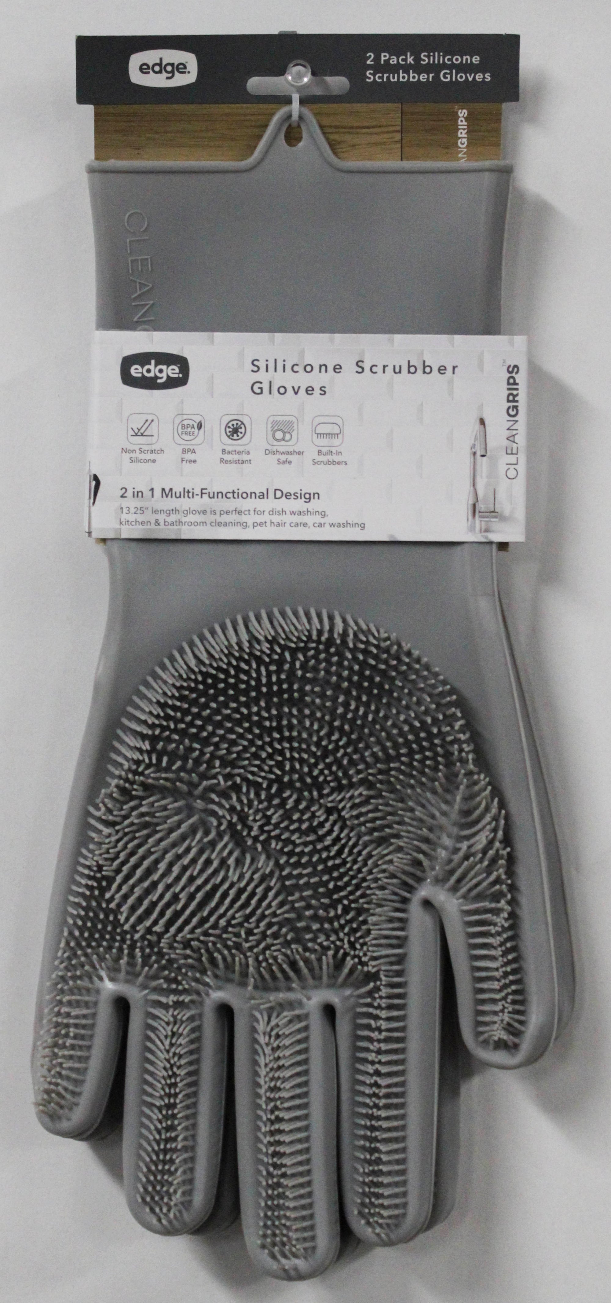 SILICONE SCRUBBER CLEANING GLOVE SET
