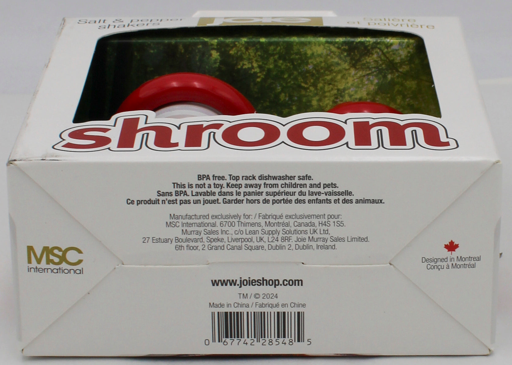 MUSHROOM SALT AND PEPPER SHAKERS NI