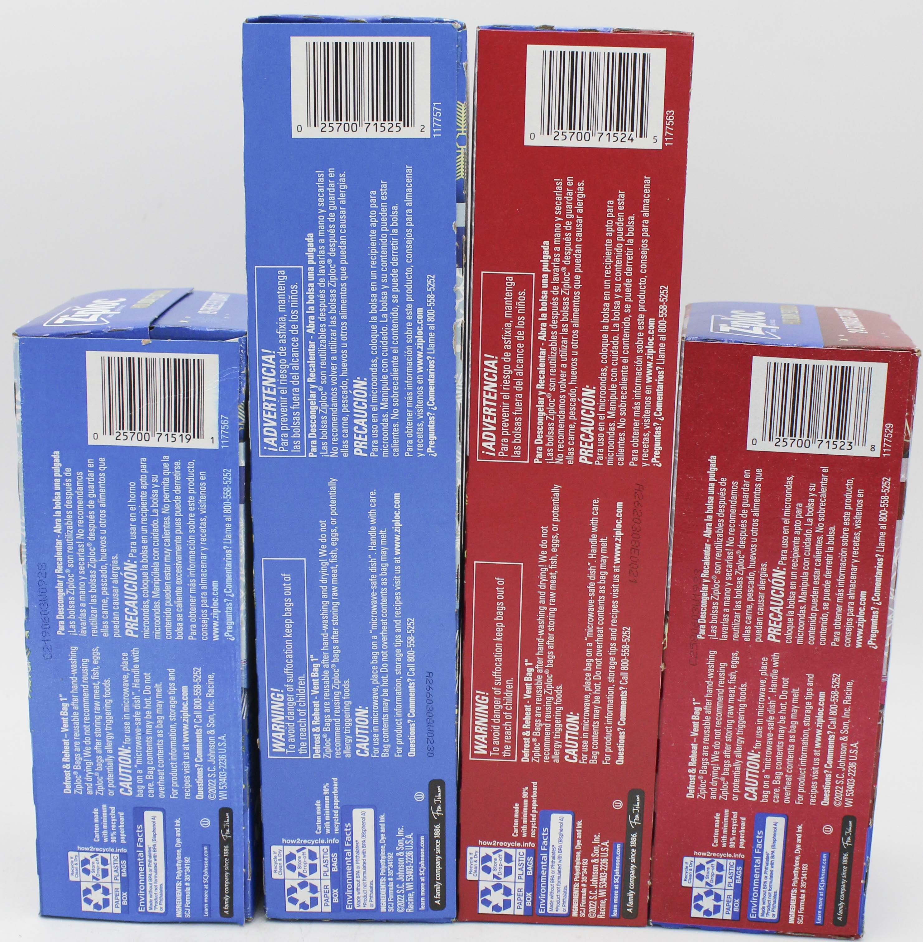 ZIPLOC HOLIDAY BAGS MIXED PPK US