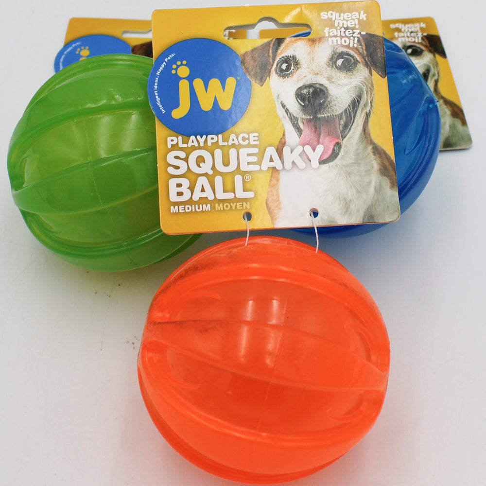 JW PLAYPLACE SQUEAKY BALL MEDIUM