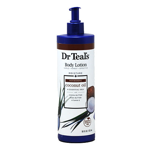 SP DR. TEAL'S BODY LOTION COCONUT OIL 18 FLoz