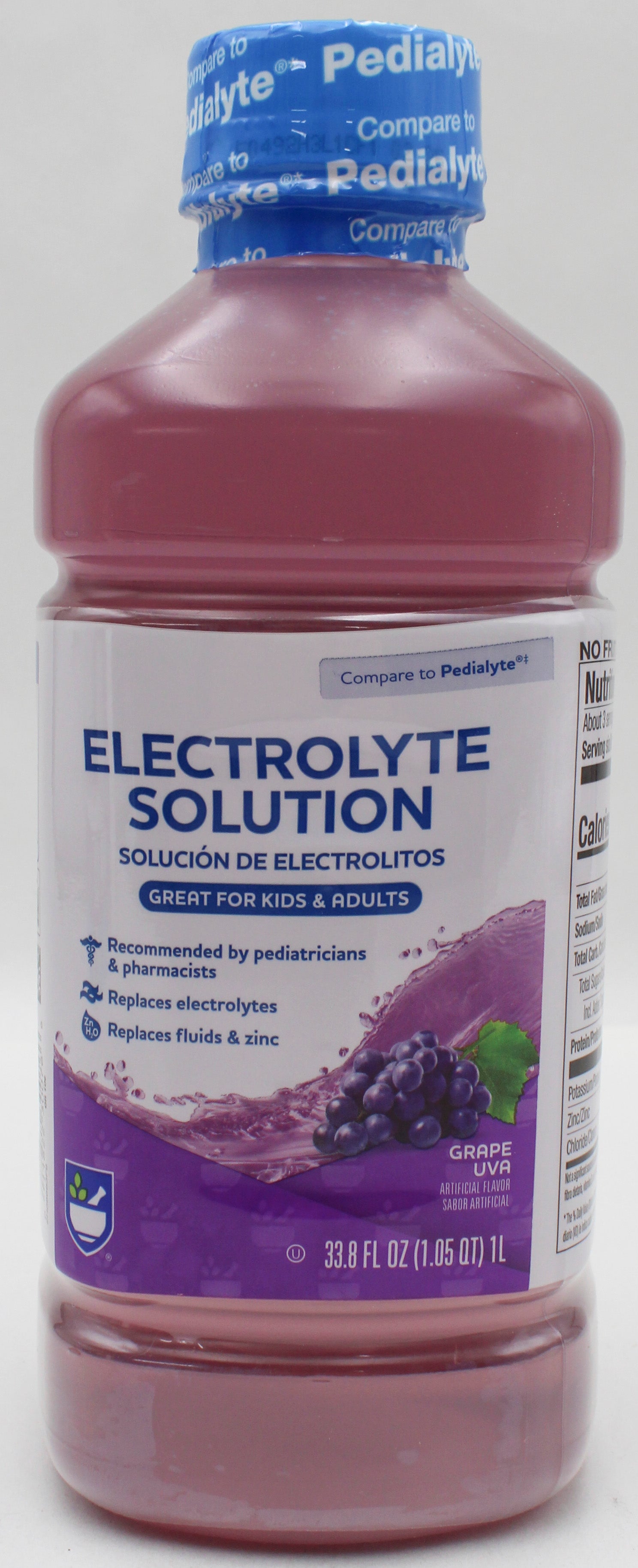Rite Aid Electrolyte Solution Grape 33.8fl oz (Exp 02/2027)