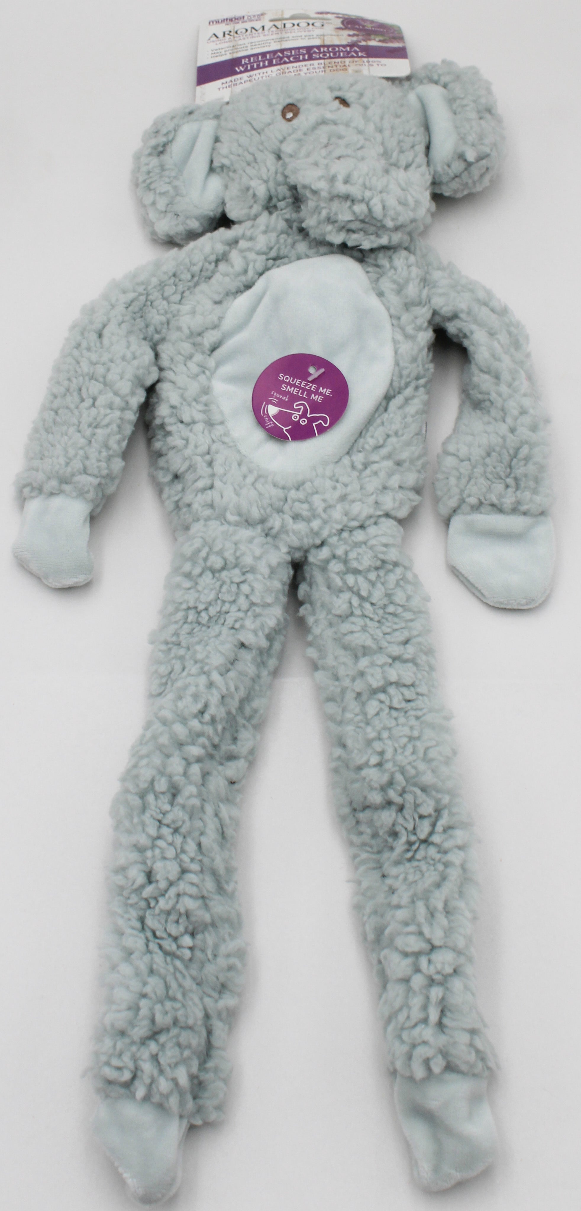 MULTIPET AROMADOG CALM FLATTIE ELEPHANT DOG TOY - 18"
