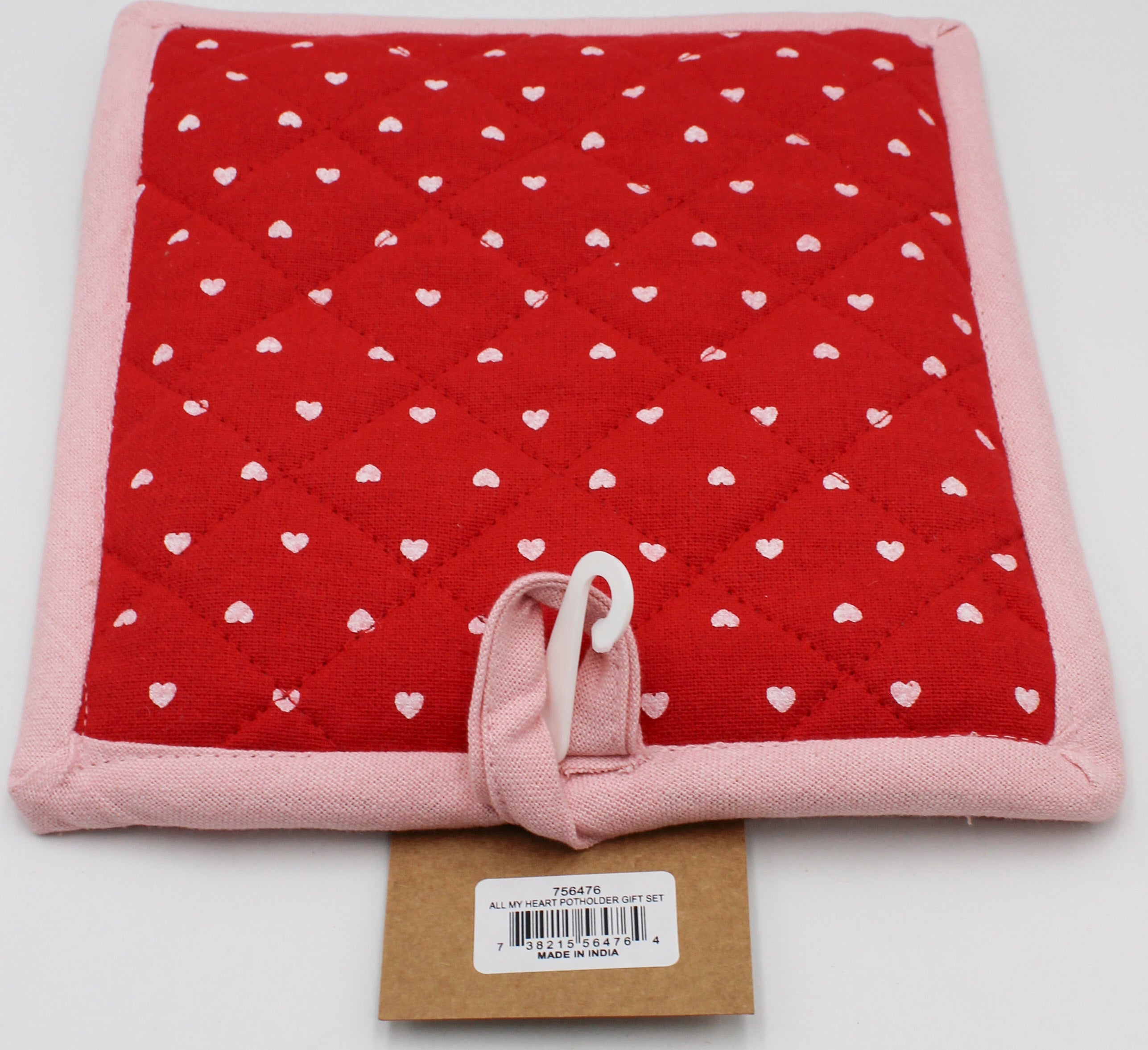 2PC GIFT SET - POTHOLDER AND DISHTOWEL - ALL MY HEART