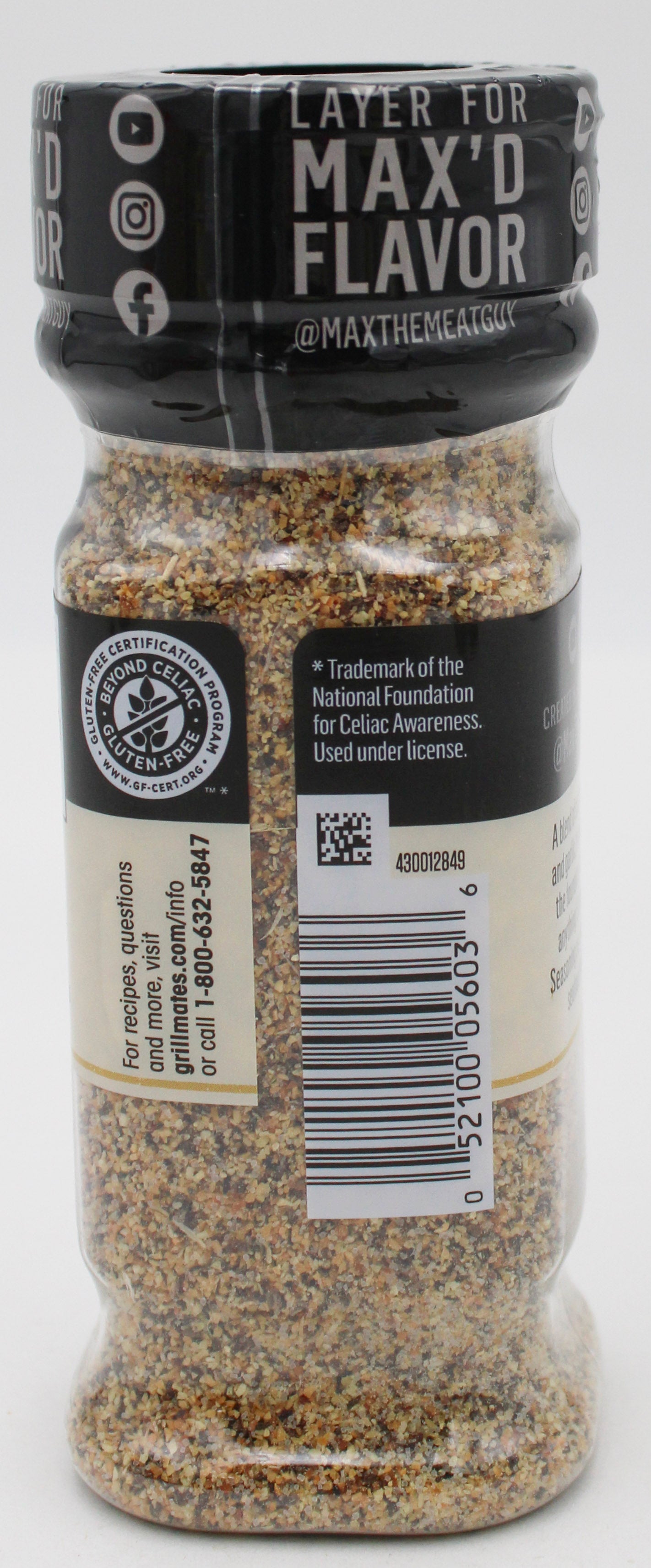 MCCORMICK GRILL MATES GLUTEN FREE  MAX ALL PURPOSE SEASONING 6.07 Oz BB 6/22/26