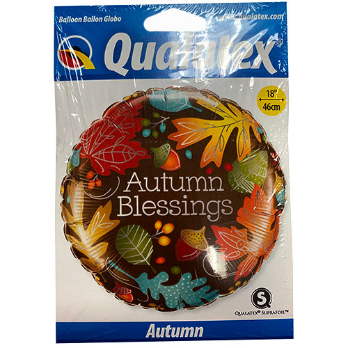 HELIUM BALLOON 18" AUTUMN BLESSINGS.