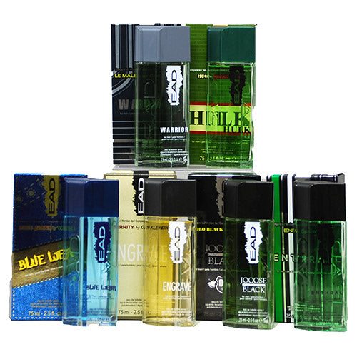 MEN EAD Fragrance Spray Assorted 2.5oz 6 Scents Bulk Pack
