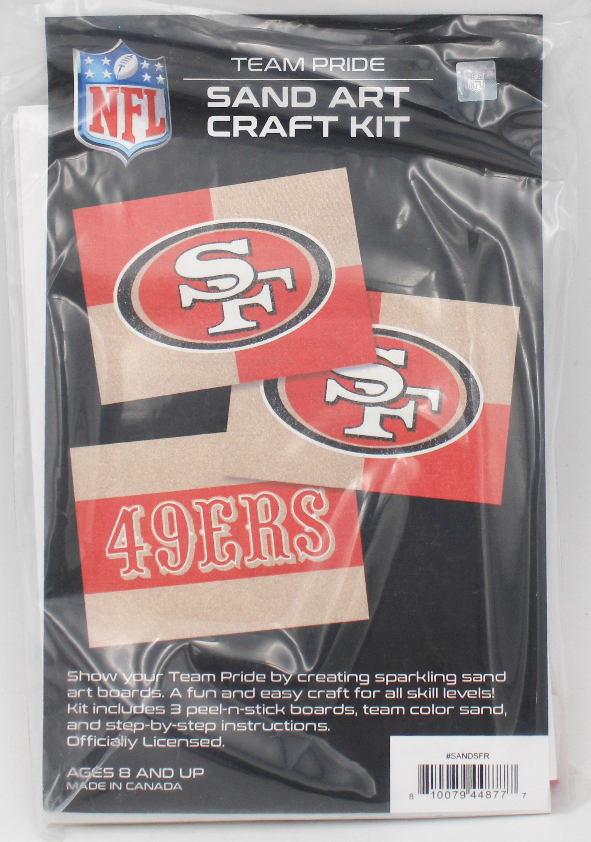 NFL SAN FRANCISCO 49ERS SAND ART CRAFT KIT