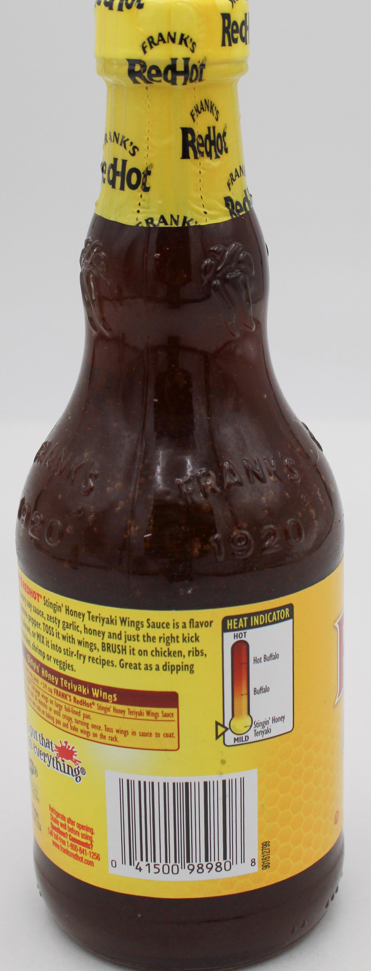 FRANKS REDHOT STINGIN HONEY TERIYAKI WING SAUCE 12 FL Oz BB 12/11/26