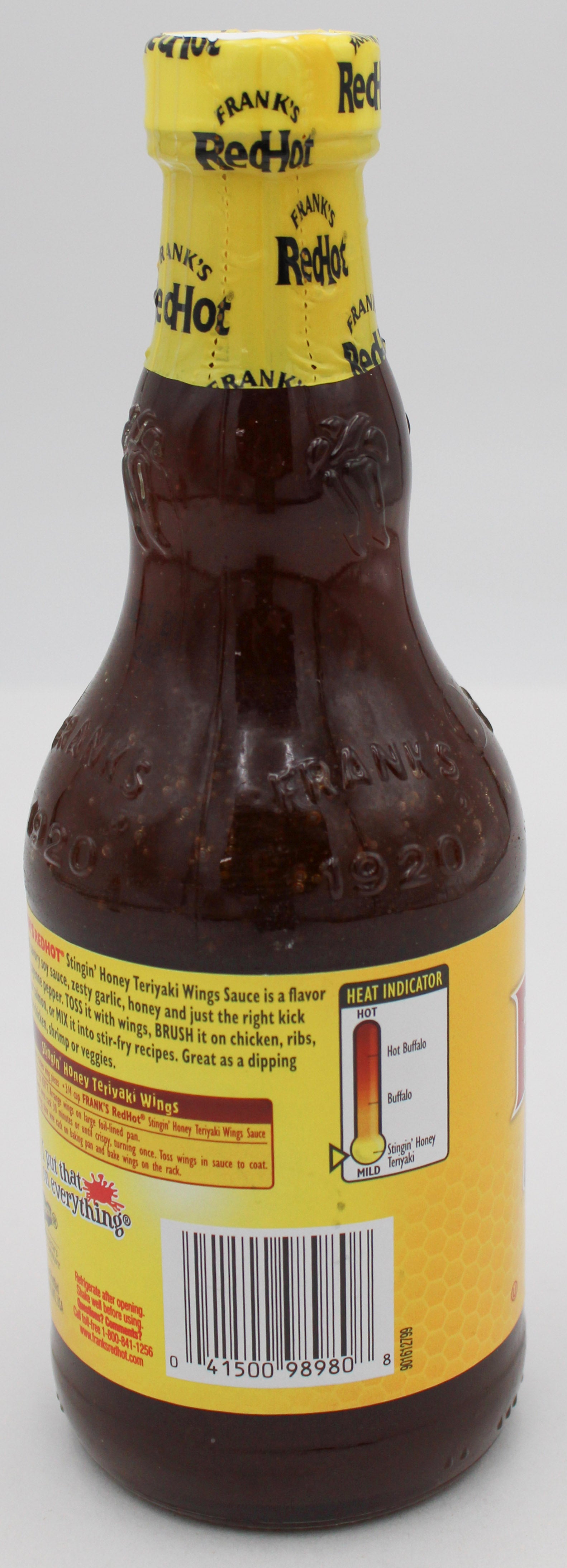 FRANKS REDHOT STINGIN HONEY TERIYAKI WING SAUCE 12 FL Oz BB 12/11/26