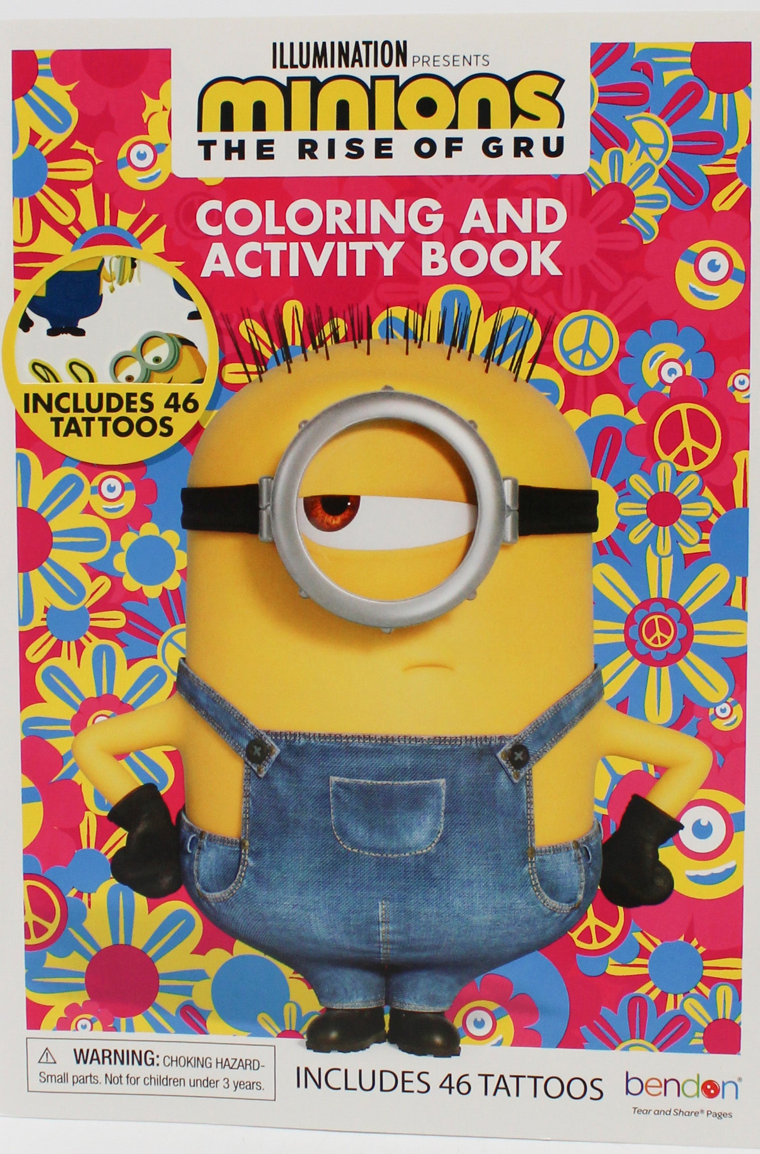 BENDON MINIONS RISE OF GRU ACTIVITY AND COLORING  BOOK W/TATTOOS PP$4.99