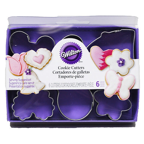 WILTON MINI METAL COOKIE CUTTER SET 6PC-ROMANTIC
