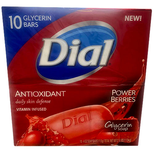 DIAL GLYCERIN SOAP 4oz/10CT-BERRIES