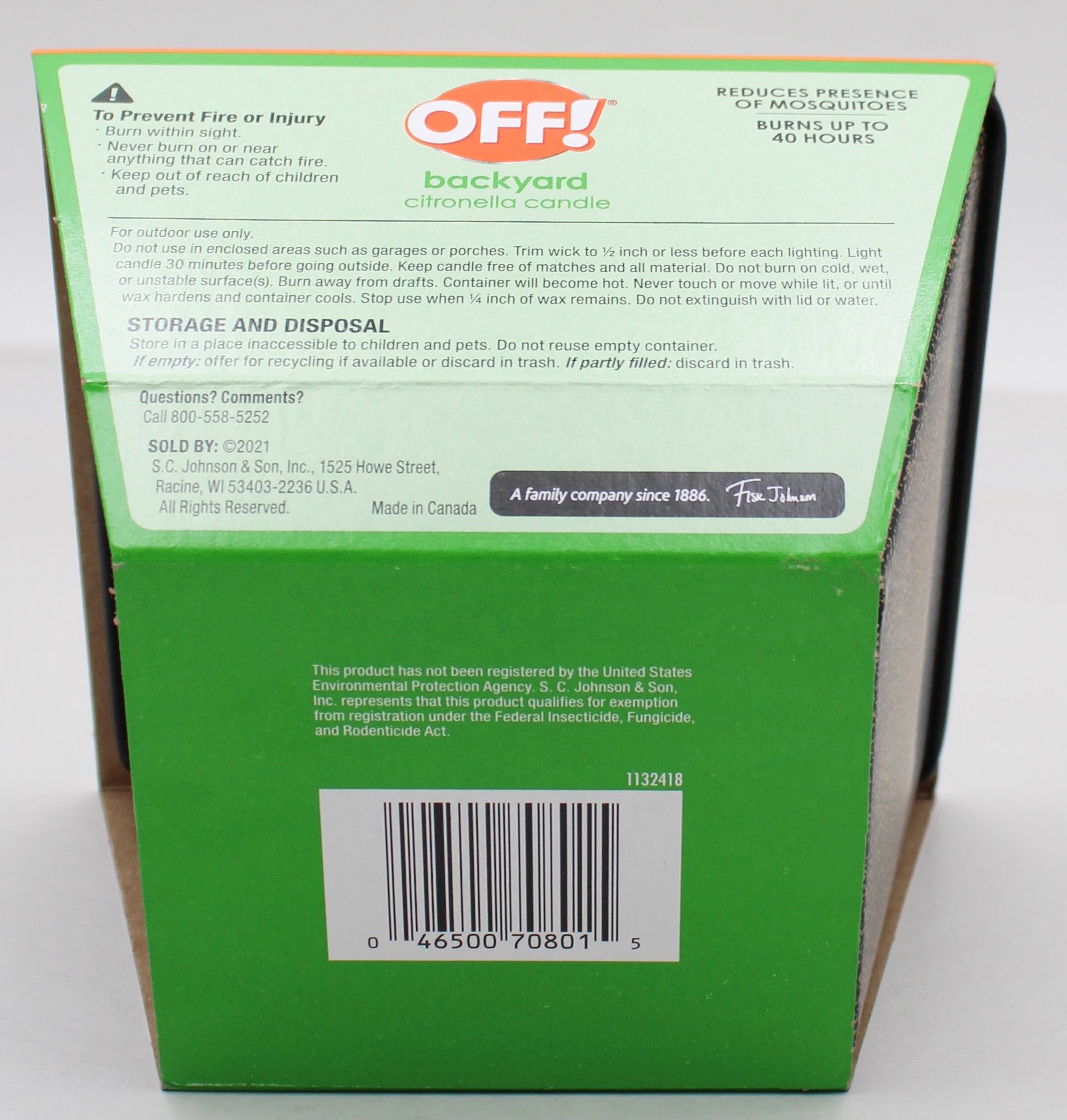 SP OFF! CITRONELLA BUCKET 18oz