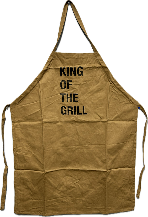 KING OF THE GRILL APRON - BROWN