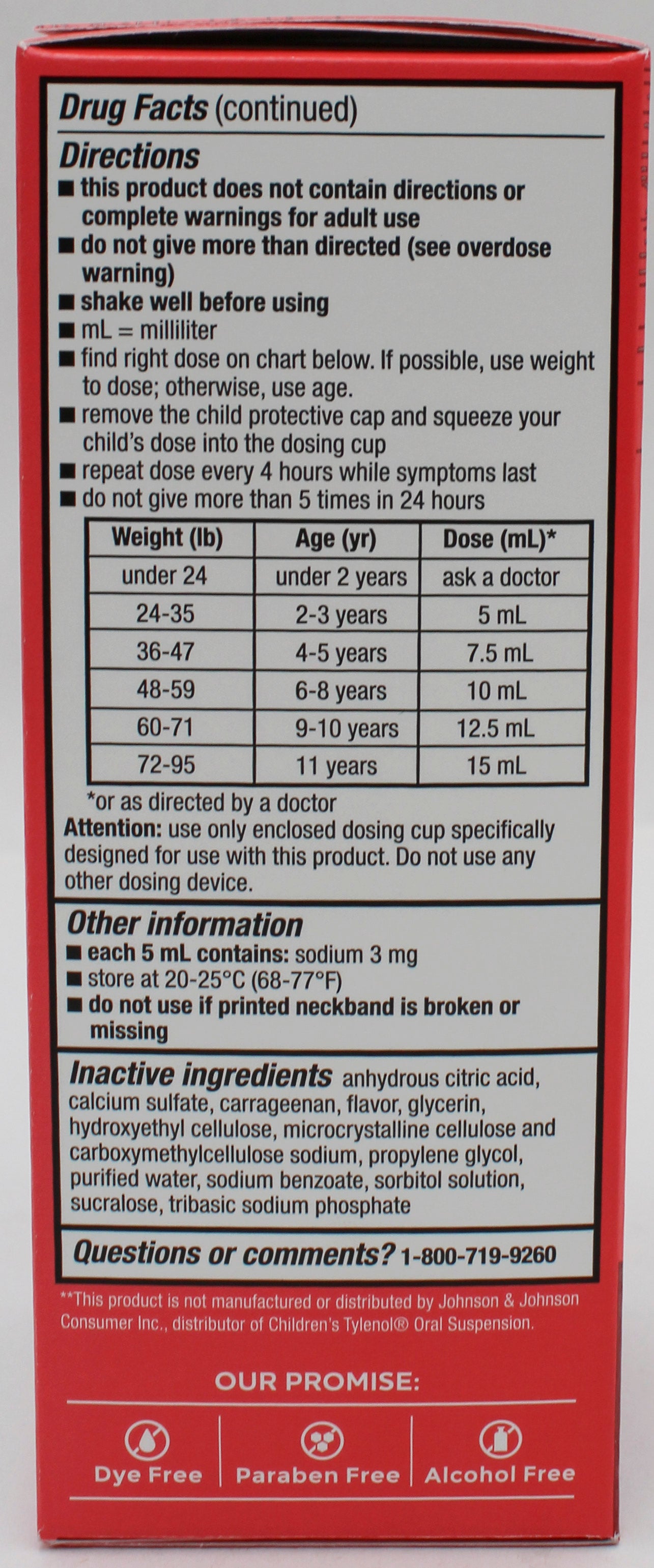 RITE AID CHILDREN'S FEVER REDUCER & PAIN RELIEVER CHERRY 4oz EXP 12/31/2026 COMPARES TO Motrin