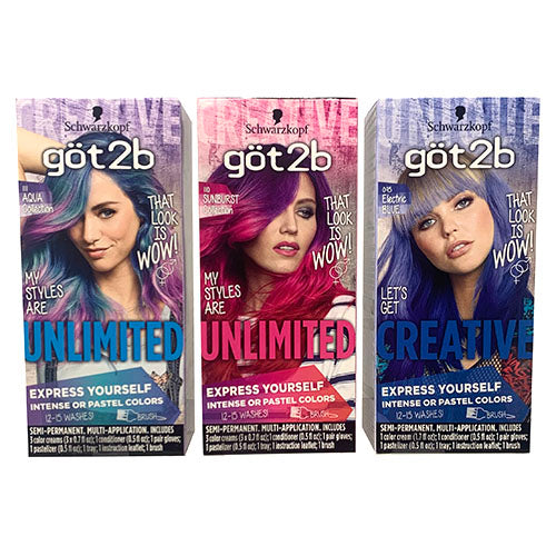 SP GOT2B HAIR COLOR PASTEL ASSORTED