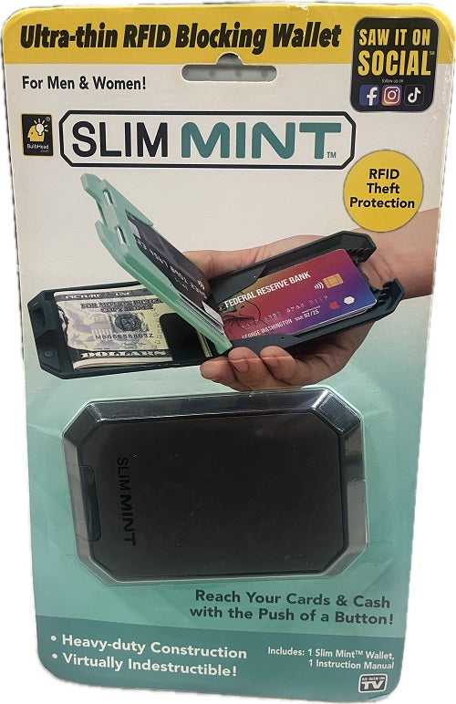 SP BULBHEAD SLIM MINT ULTRA THIN RFID BLOCKING WALLET FOR MEN & WOMEN NI
