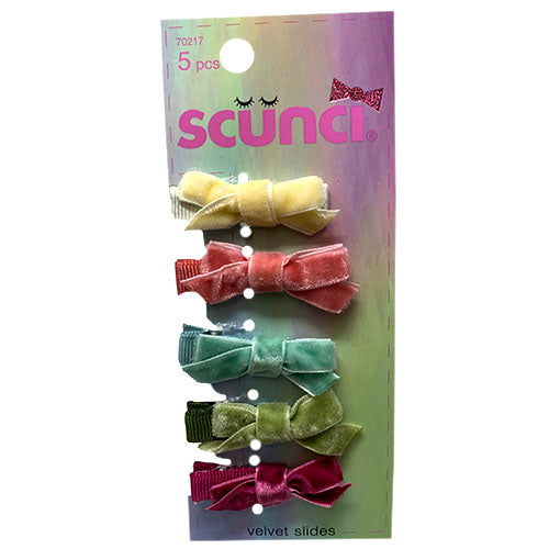 Scunci Velvet Headbands 5-Pack | Slide-On | Wholesale