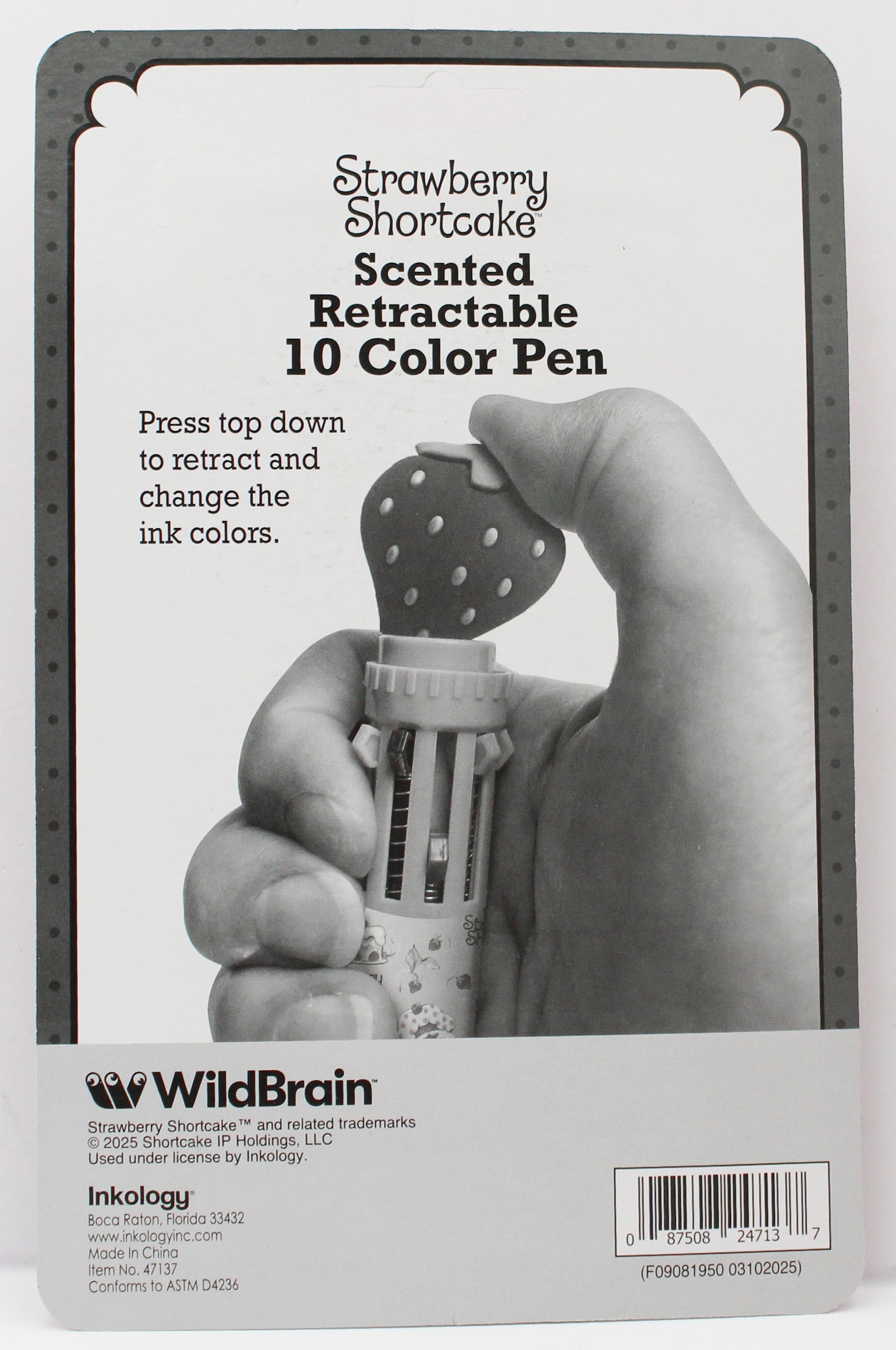 STRAWBERRY SHORTCAKE 10 COLOR  2 PK PENS