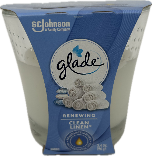 GLADE CANDLE CLEAN LINEN 3.4oz US