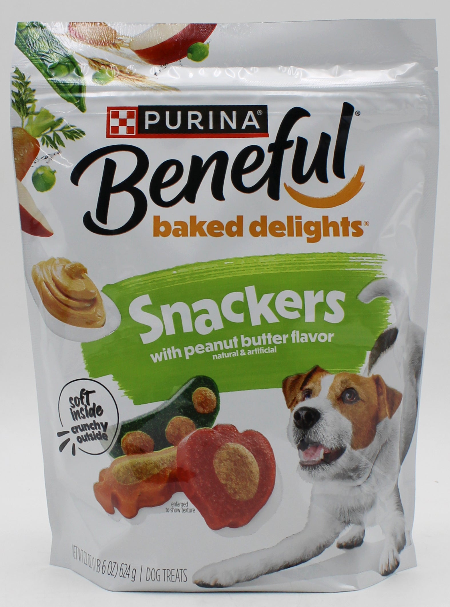 PURINA BENEFUL BAKED SNACKERS PEANUT BUTTER 22oz BB 02.28.2027 NI