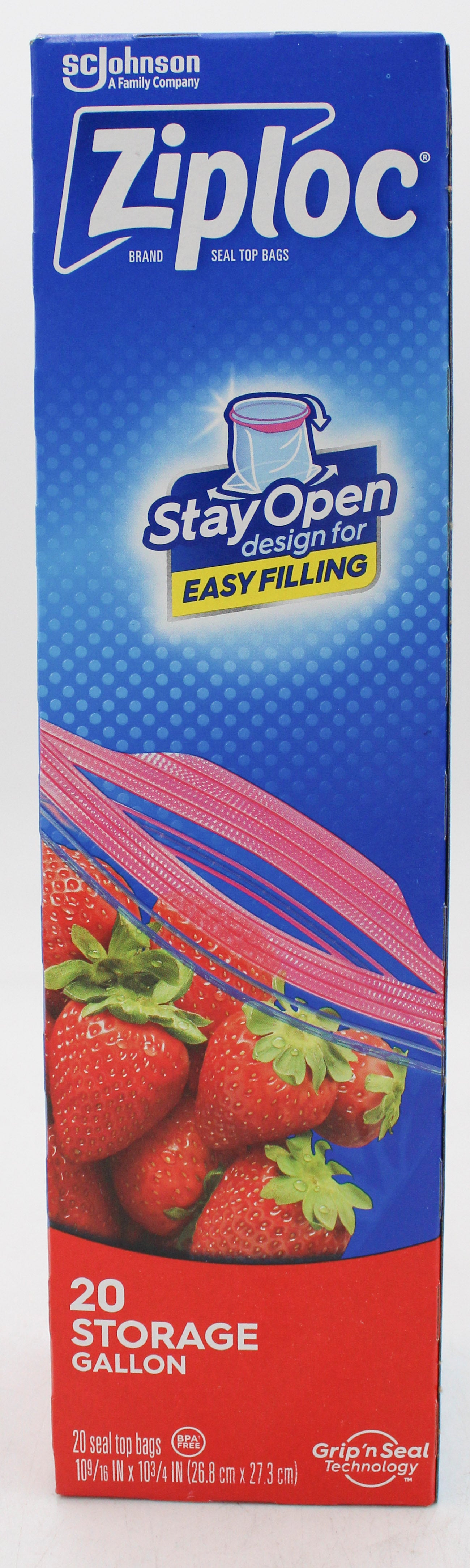 SP ZIPLOC BAGS 20CT STORAGE GALLON