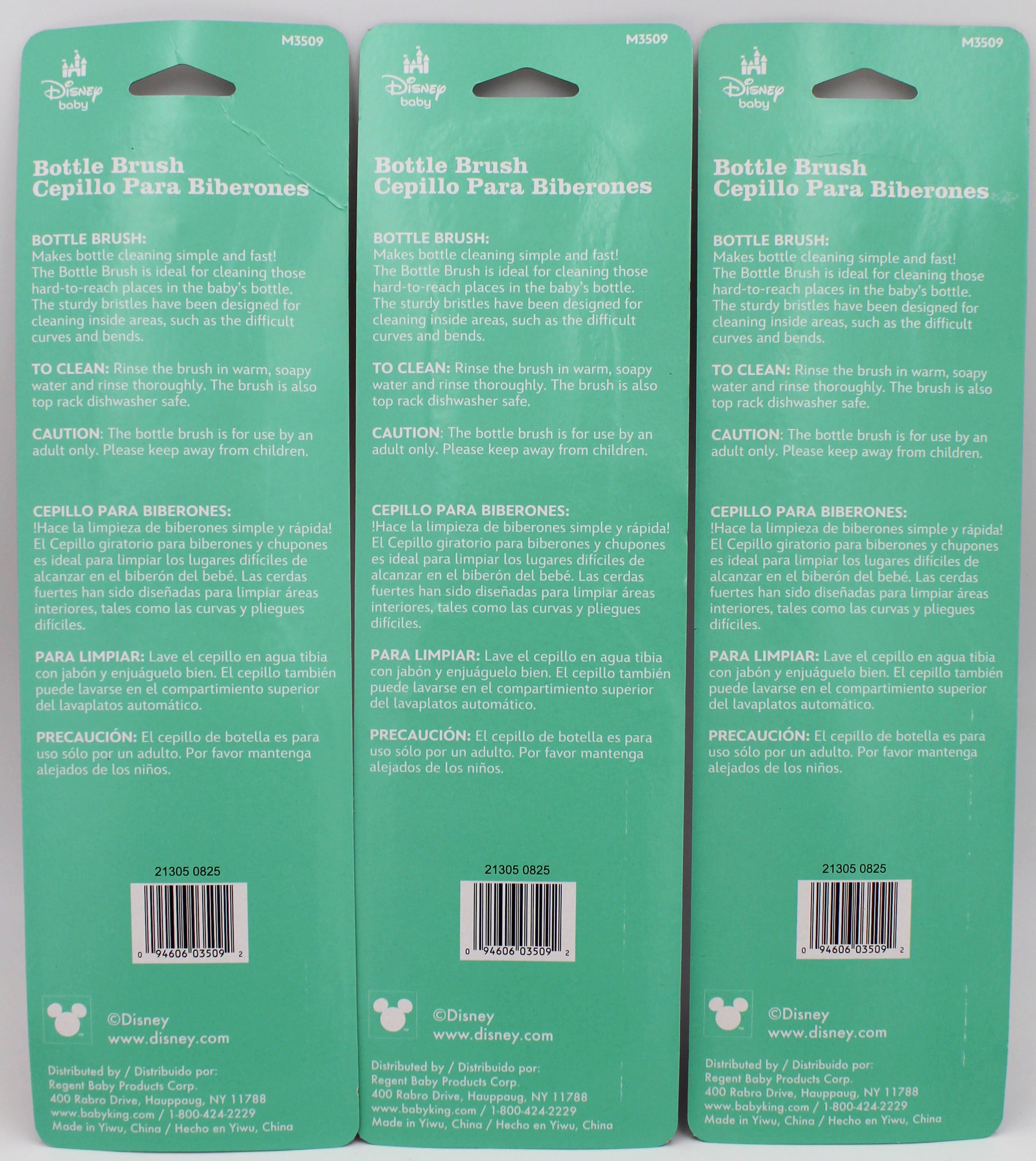 DISNEY BABY MICKEY/MINNIE ASST BOTTLE BRUSH  -  CAN BE SOLD IN U.S.A NI