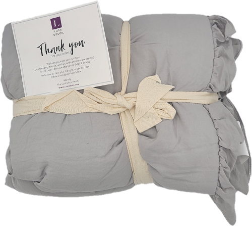 LUSH DECOR MICROFIBER THROW 50"x60" REYNA LIGTH GRAY PP$110.00 NO AMAZON