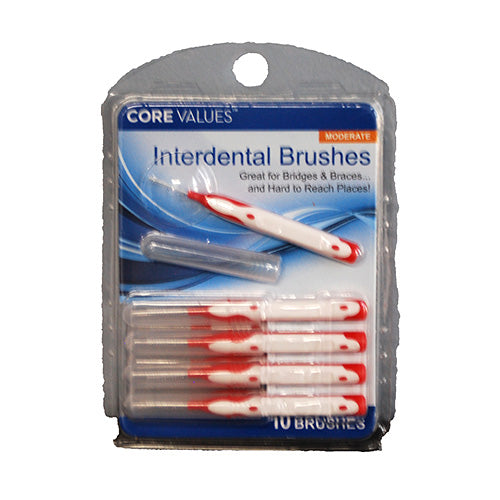 CORE VALUES INTERDENTAL BRUSHES 10CT
