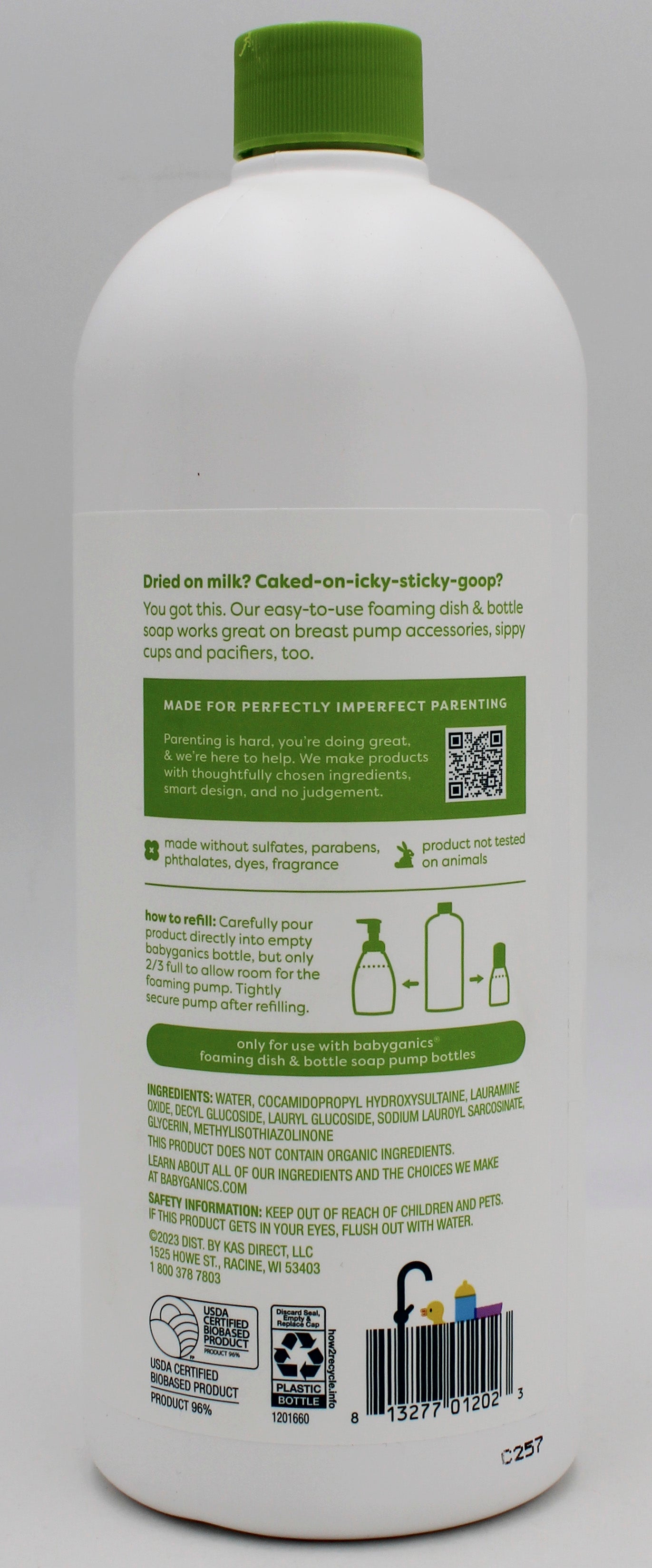 BABYGANICS DISH SOAP 32oz