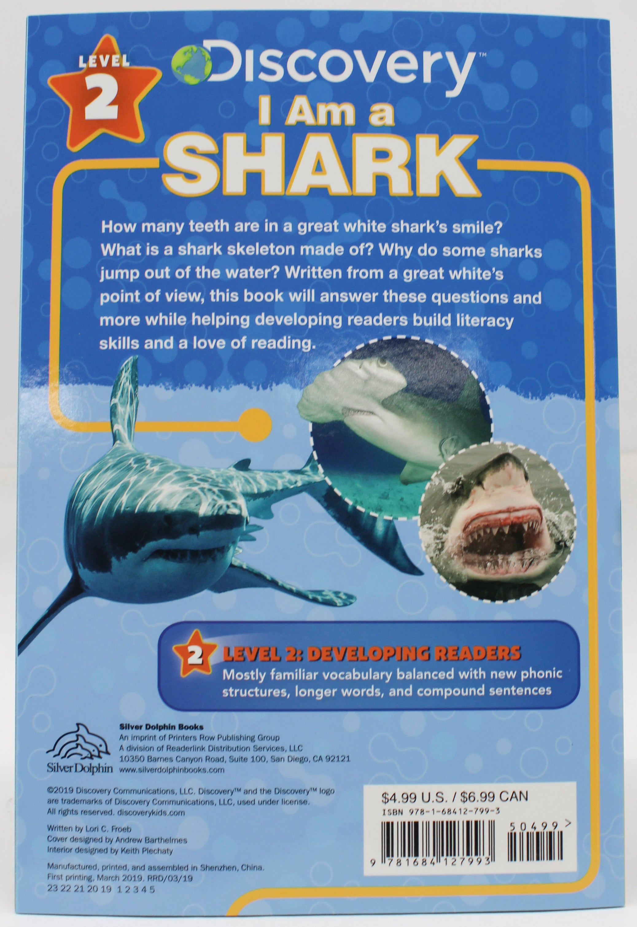 DISCOVERY LEVEL 2 READER PAPERBACK-  I AM A SHARK 32pg
