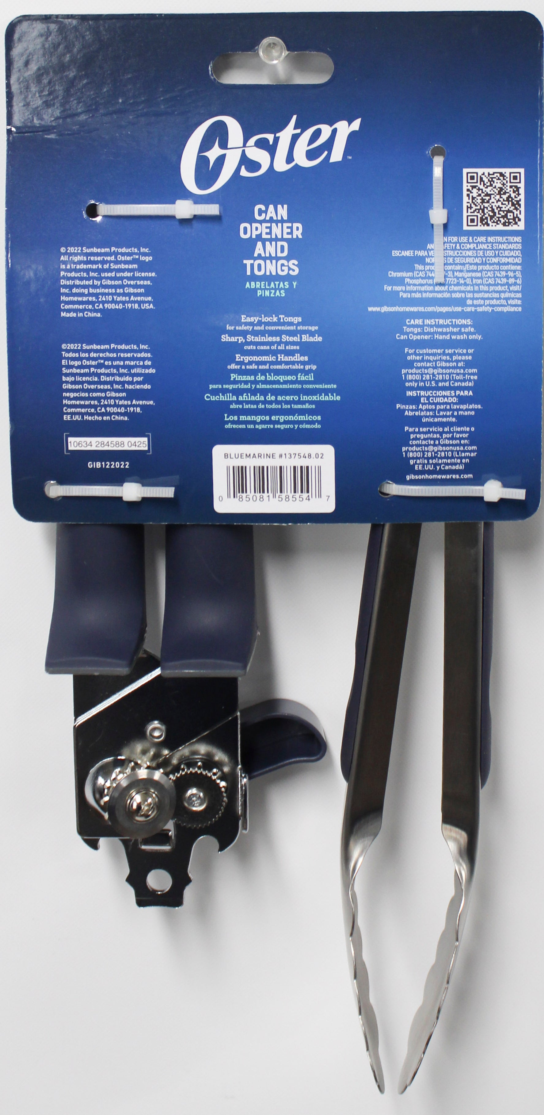 2PC OSTER SET - CAN OPENER AND TONGS NI