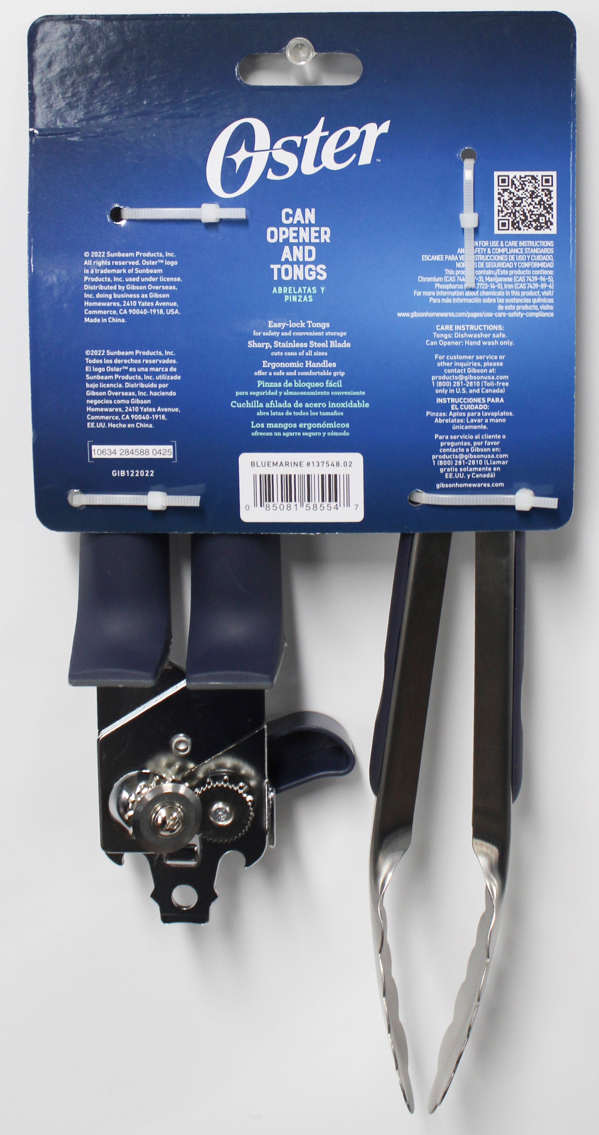 2PC OSTER SET - CAN OPENER AND TONGS NI