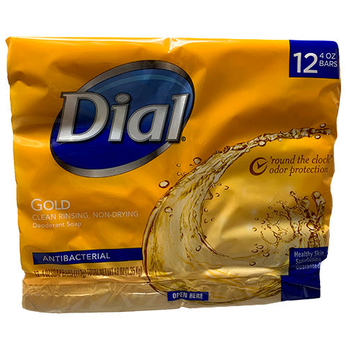 DIAL BAR SOAP 4oz/12PK-ANTIBCT/GOLD