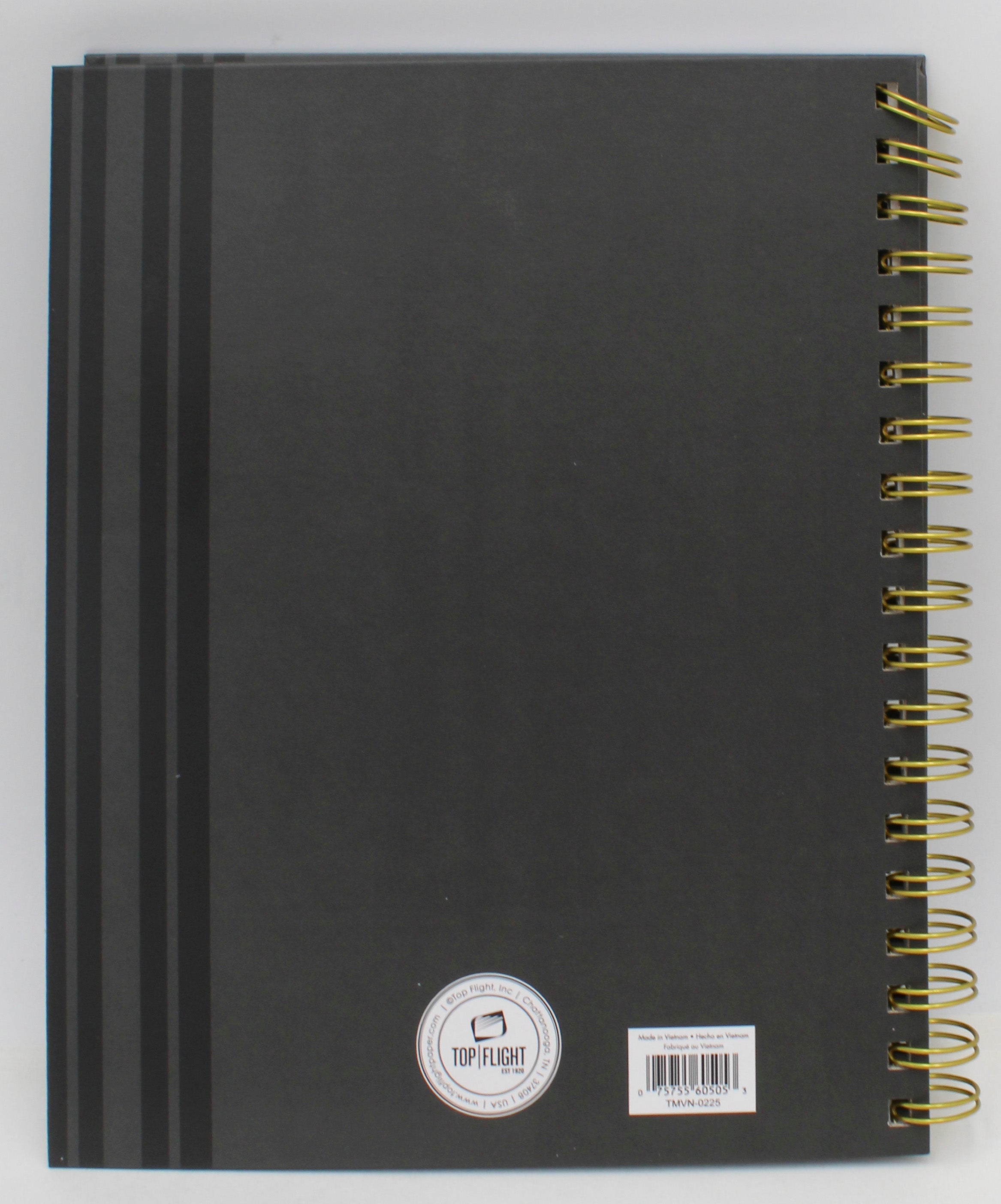 TOP FLIGHT BLACK STRIPE JOURNAL 6" X 8"