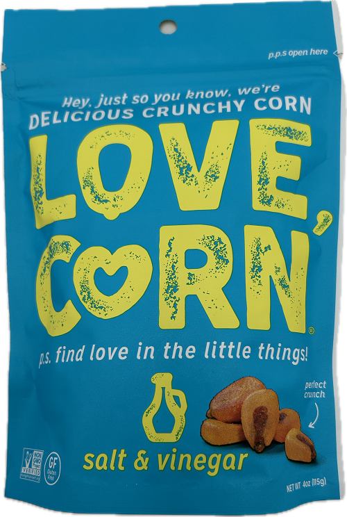 LOVE CORN SALT & VINEGAR 4oz BB 4/26/25