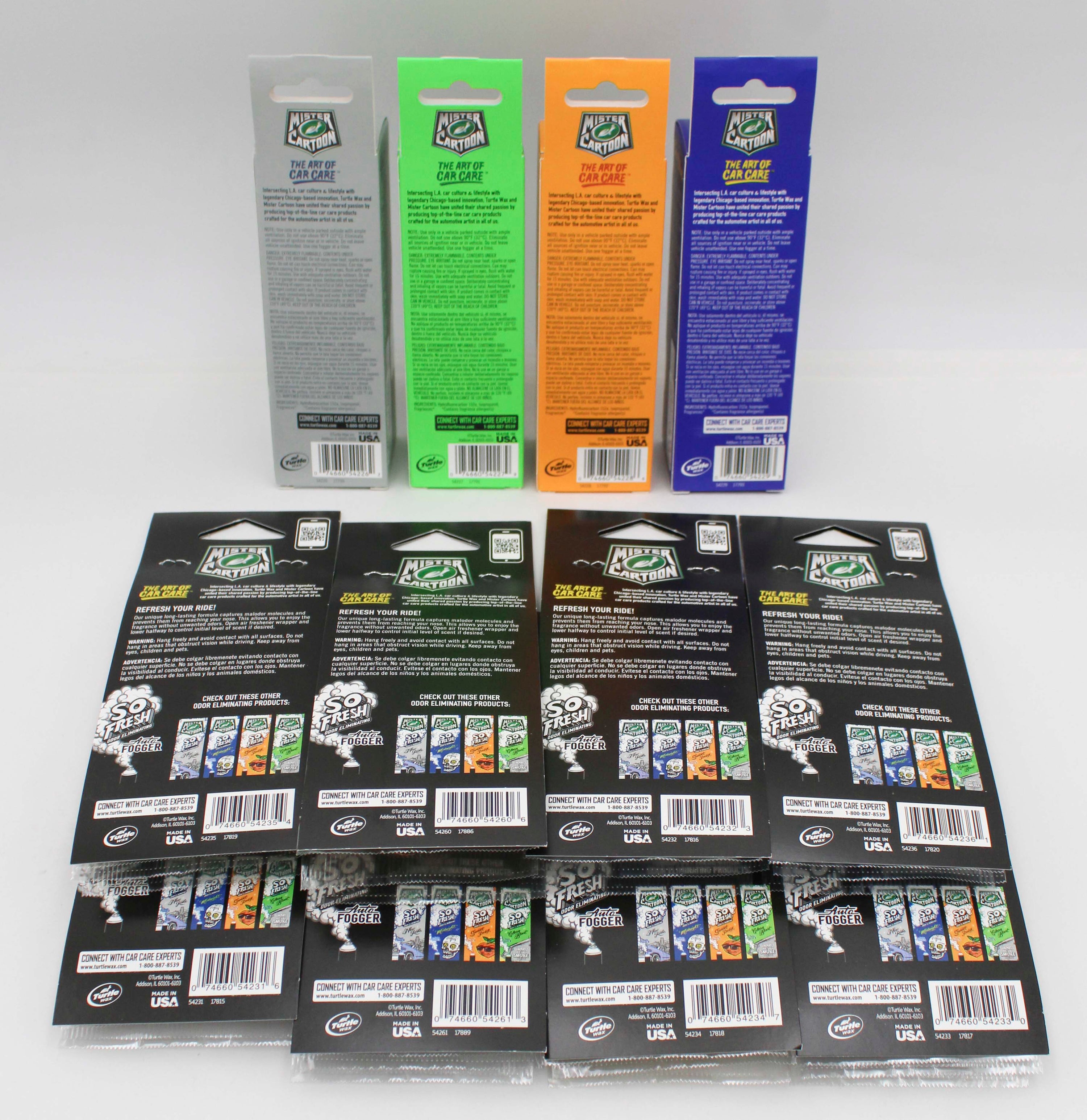 SP MISTER CARTOON AUTO FOGGER & 3CT AIR FRESHENER ASSORTER DISPLAY